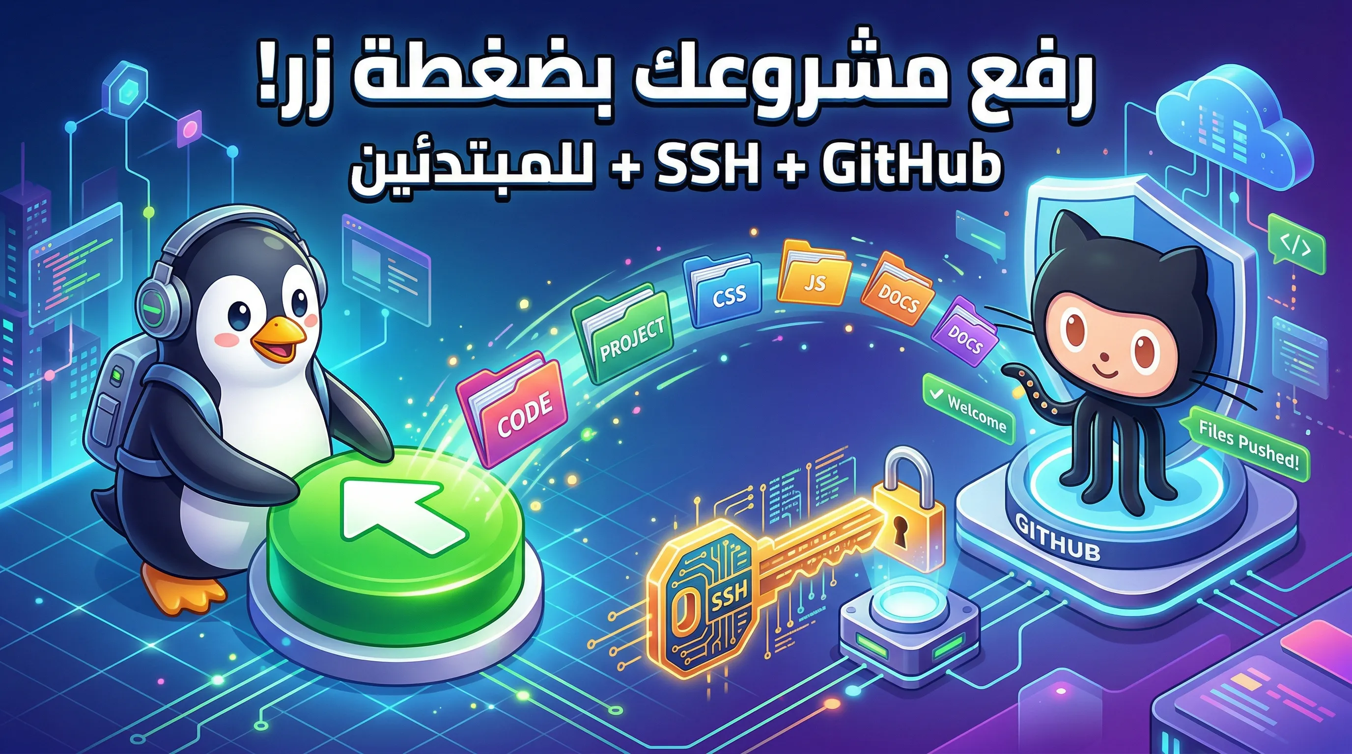 كيف ترفع مشروعك على GitHub باستخدام مفتاح SSH (خطوة بخطوة للمبتدئين)